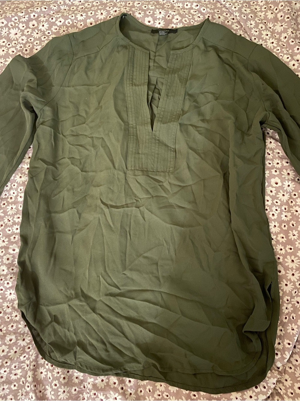 Forever 21 Olive Green Lightweight Shirt Jacket